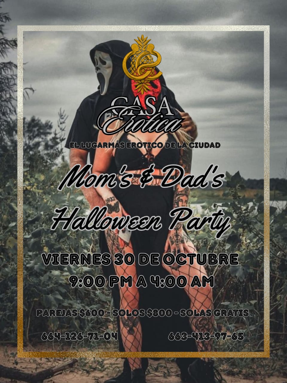 Mom’s & Dad’s Halloween Party, viernes 30 de octubre, Casa Erótica Tijuana